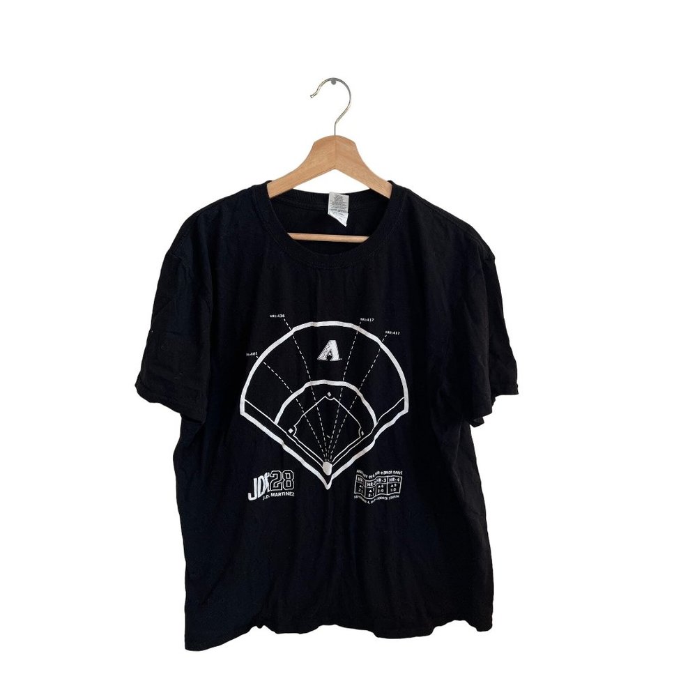 Gildan Diamondbacks Black Short Sleeve Tshirt Baseball Field Tee Men's Size XL